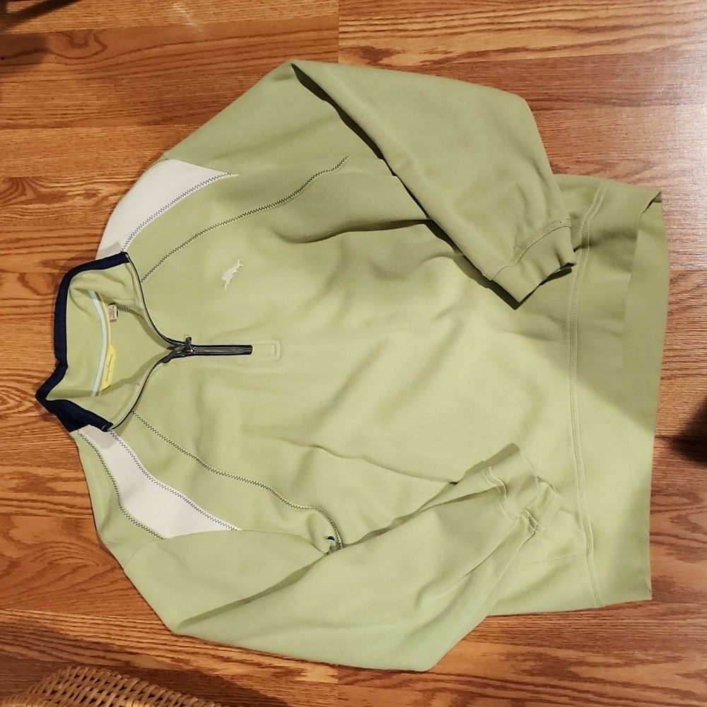 TOMMY BAHAMA HALF ZIP MENS LARGE PULLOVER